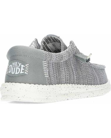 Man Mocasines HEY DUDE ZAPATOS PARA HOMBRE HEYDUDE WALLY STRETCH SOX HD41898 GREY