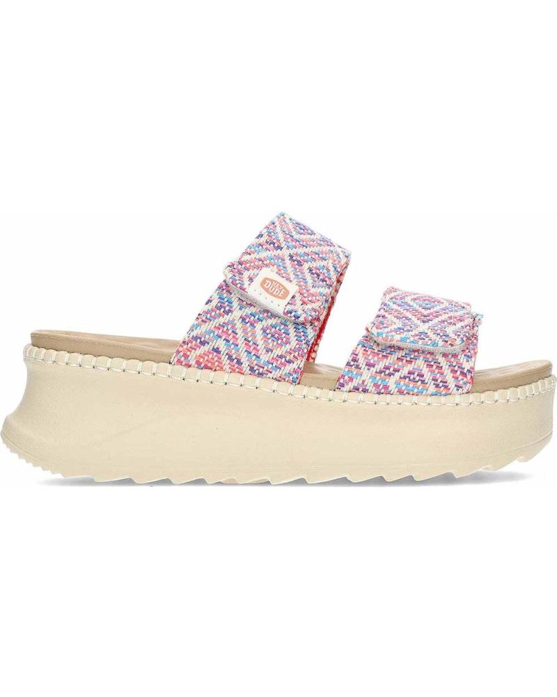Sandales pour Femme HEY DUDE SANDALIAS PARA MUJER HEYDUDE DELRAY SLIDE SURF BAJA 43210 BLUEPINKMULTI