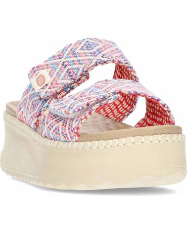 Sandales pour Femme HEY DUDE SANDALIAS PARA MUJER HEYDUDE DELRAY SLIDE SURF BAJA 43210 BLUEPINKMULTI