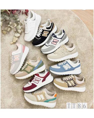 L&R SHOES MDTT-86: SPORTY AND CASUAL WOMEN'S SNEAKERS KHAKI GREEN KAKY