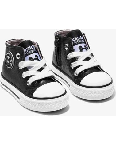 Sportivo-De-Niña-CONGUITOS-OSSH141030-ZAPATILLAS-ALTAS-DE-BEBE-LOGO-NAPA-NEGRO