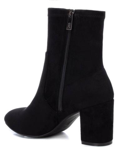 XTI 140631 SCHWARZE STIEFELETTEN AUS WILDLEDER MIT MITTELHOHEM BLOCKABSATZ NEGRO