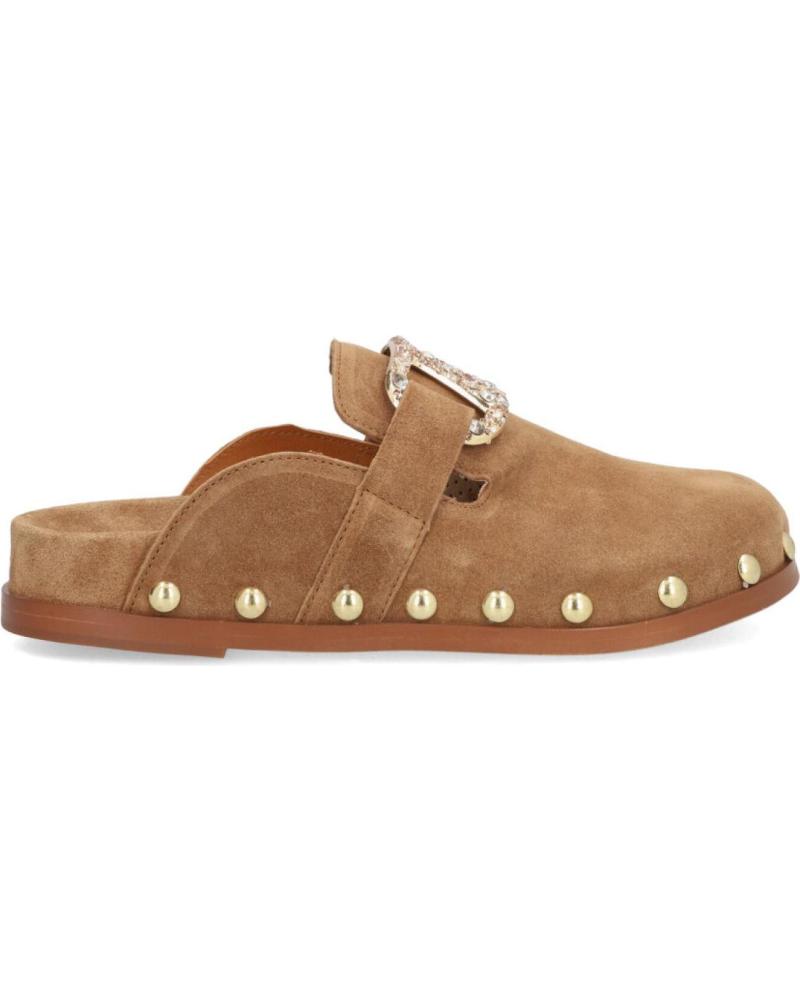 Schuhe für Damen ALPE ZUECO PEDRERIA BRILLANTES CUERO