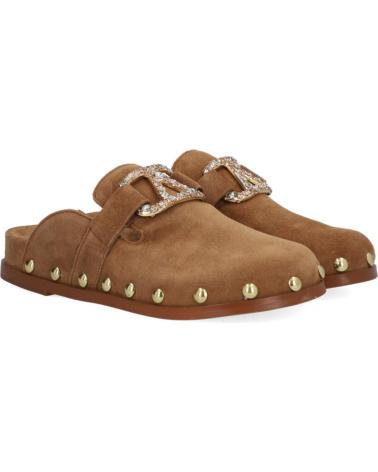 Schuhe für Damen ALPE ZUECO PEDRERIA BRILLANTES CUERO