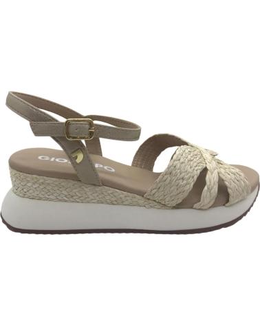 SANDALIAS GIOSEPPO GUILDHALL 74009-P DE RAFIA CON CUÑA NATURAL BEIGE BEIG