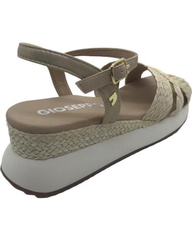 SANDALIAS GIOSEPPO GUILDHALL 74009-P DE RAFIA CON CUÑA NATURAL BEIGE BEIG