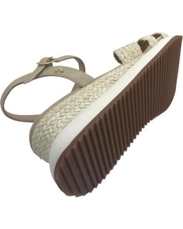 SANDALIAS GIOSEPPO GUILDHALL 74009-P DE RAFIA CON CUÑA NATURAL BEIGE BEIG