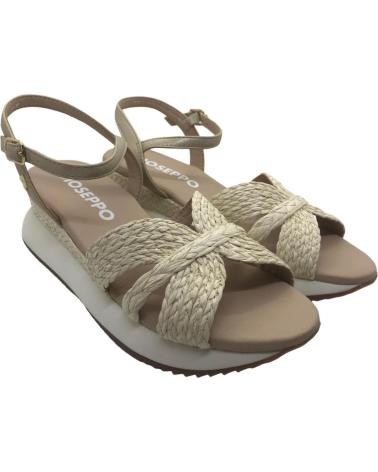 SANDALIAS GIOSEPPO GUILDHALL 74009-P DE RAFIA CON CUÑA NATURAL BEIGE BEIG