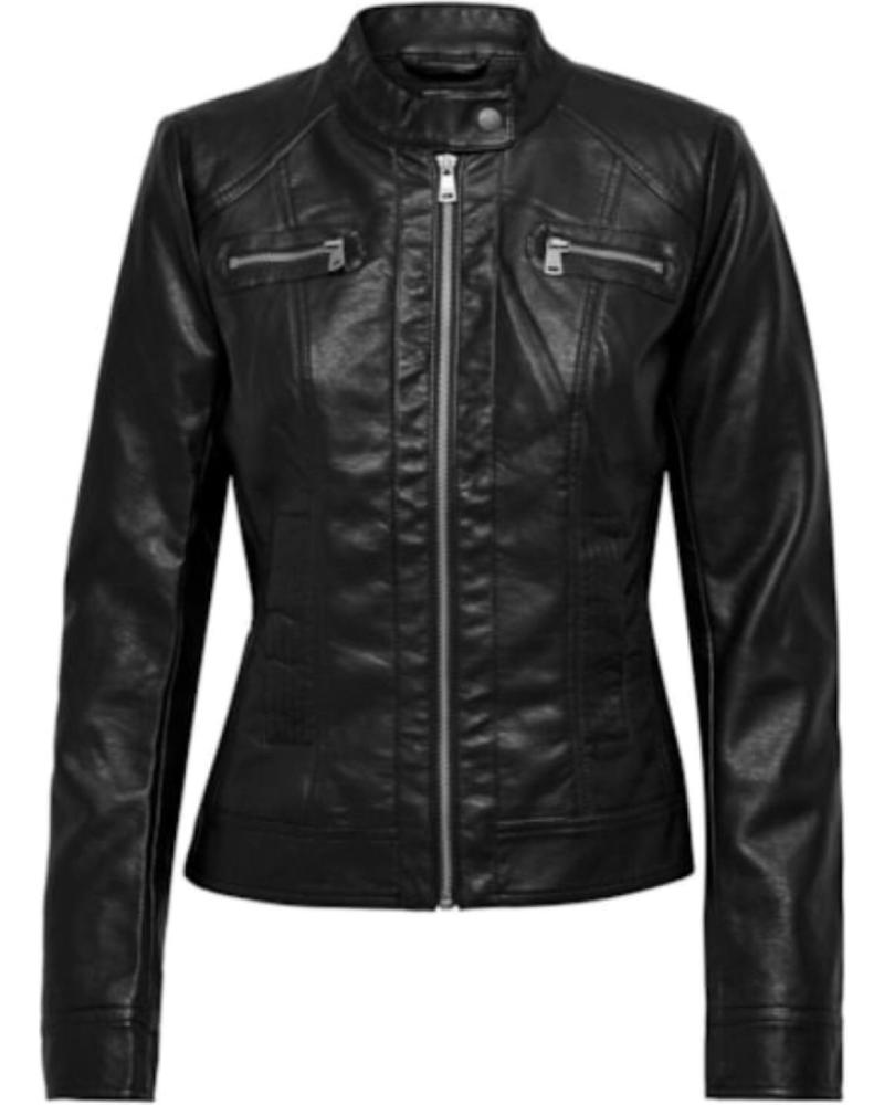 ONLY CHAQUETA CUERO SINTETICO 15081400 COLOR NEGRO