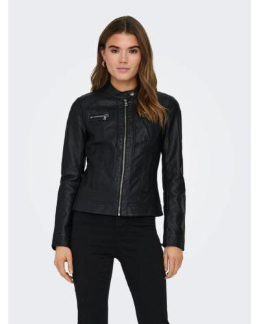 ONLY CHAQUETA CUERO SINTETICO 15081400 COLOR NEGRO