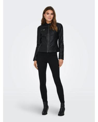 ONLY CHAQUETA CUERO SINTETICO 15081400 COLOR NEGRO