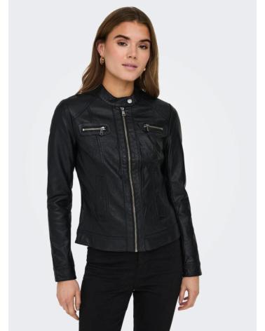 ONLY CHAQUETA CUERO SINTETICO 15081400 COLOR NEGRO