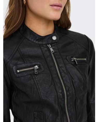 ONLY CHAQUETA CUERO SINTETICO 15081400 COLOR NEGRO