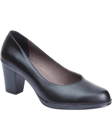 Scarpe per Donna MAXI CONFORT - ZAPATO ANCHO PIEL CORTE SALON TACON NEGRO