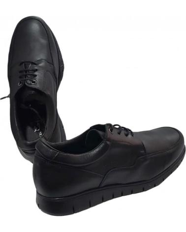 Scarpe-De-Mujer-MAXI-CONFORT-ZAPATO-CORDON-PIEL-NEGRO