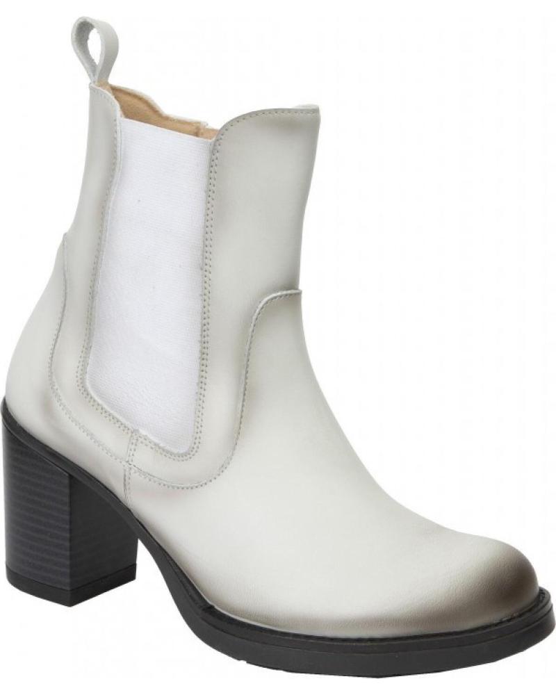 Bottines pour Femme RODRI - BOTIN PIEL TACON ESLASTICOS NEGRO BLANCO