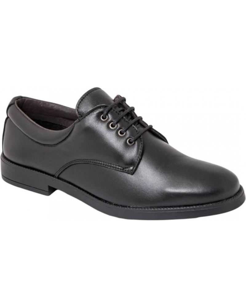 Schuhe für Herren MAXI CONFORT ZAPATO PIEL CLASICO Y COMODO SUELA DE GOMA NEGRO