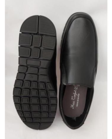 Schuhe für Herren MAXI CONFORT ZAPATO CABALLERO PIEL CON ELASTICOS NEGRO