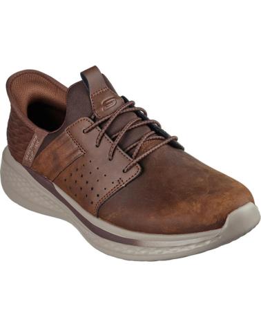 Deportivas de Hombre SKECHERS SNEAKERS DELSON 3 0-EZRA HOMBRE MARRON MARRóN