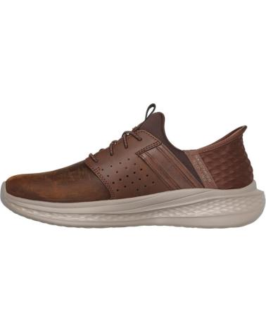 Deportivas de Hombre SKECHERS SNEAKERS DELSON 3 0-EZRA HOMBRE MARRON MARRóN