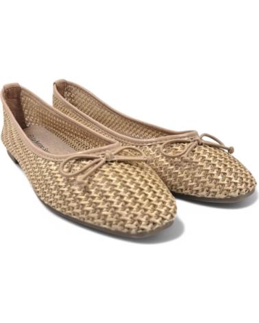 Bailarinas de Mujer TIMBOS MANOLETINA PLANA DE MUJER KAKI 131080 MARRóN