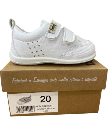 girl and boy Trainers ZAPY MOJARRA DEPORTIVA RESPETUOSA BLANCO