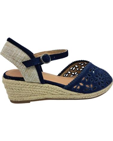 Sandales pour Femme BALLERI SANDALIA ESPARTO CUNA MARINO