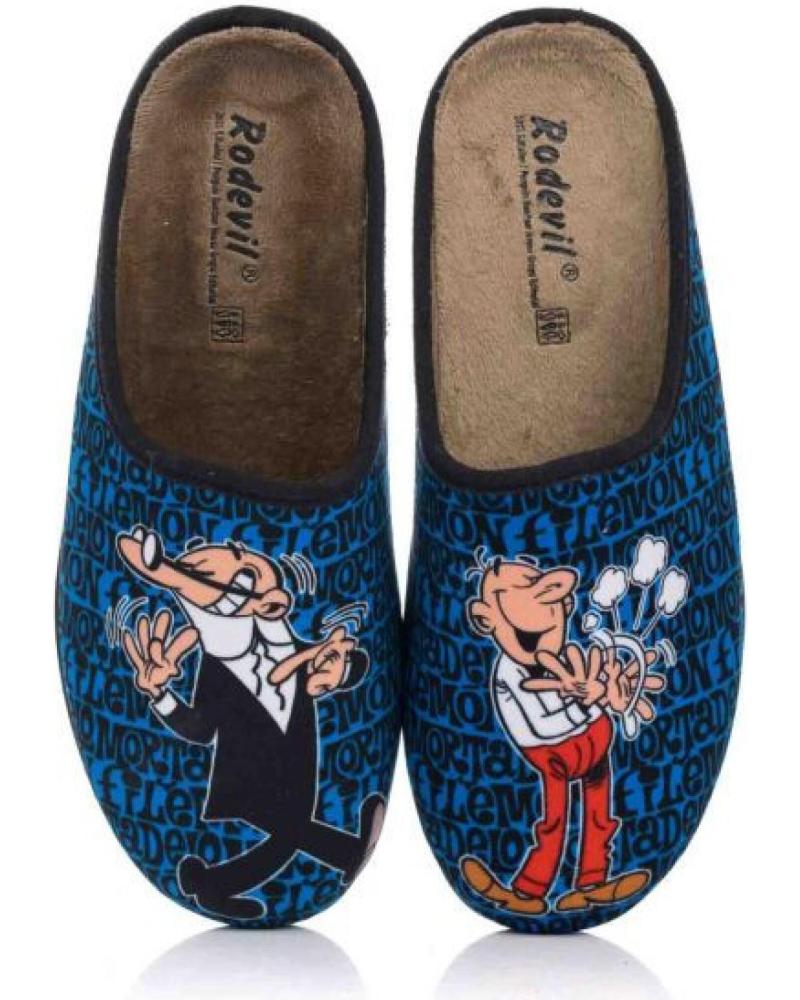 House-Slipers-De-Hombre-RODEVIL-ZAPATILLA-CASA-HOMBRE-ABIERTA-MORTADELO-539-VARIOS-COLORES