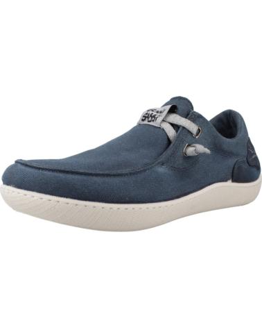 CHAUSSURES BATEAU EN TOILE SUNNI SABBI KUNASH002 WALLAB BLEU JEAN BLUE JEANS