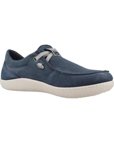 CHAUSSURES BATEAU EN TOILE SUNNI SABBI KUNASH002 WALLAB BLEU JEAN BLUE JEANS