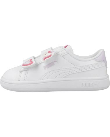 Sportivo per Bambina PUMA ZAPATILLAS NINA MODELO SMASH 3 0 BADGES V IN COLOR BLANCO WH WHITE