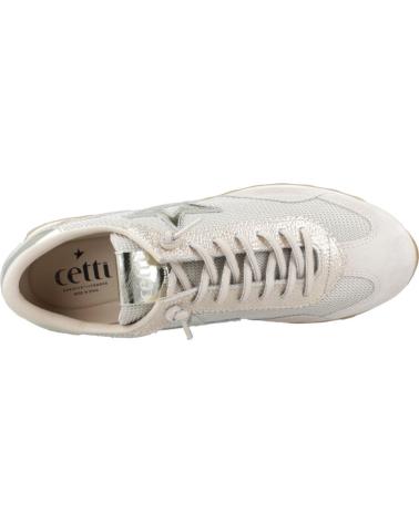 Woman Trainers CETTI ZAPATILLAS ANTE REJILLA CHAMPAGNE