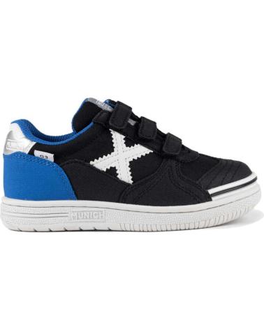 TÊNIS MUNICH G-3 KID VCO 1514440 PRETOS COM VELCRO NEGRO