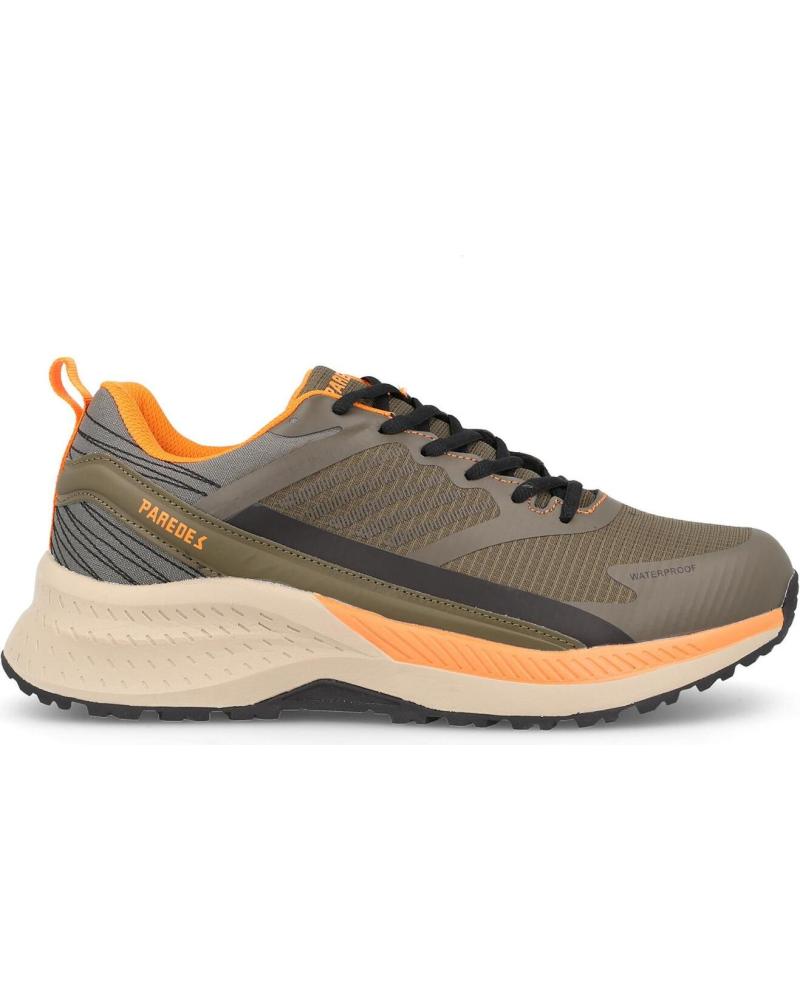 Esportes  de Homem PAREDES ZAPATILLAS TREKKING HOMBRE ALTA TRACCION GASCONES  KAKI KAKI KAKI