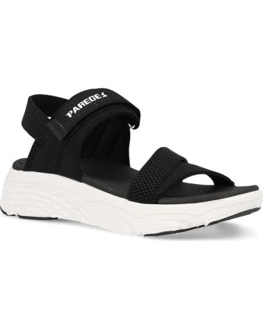 Women's-sports-sandals-PAREDES-SANDALIAS-CASUAL-MUJER-ARUCAS-NEGRO-BLANCO