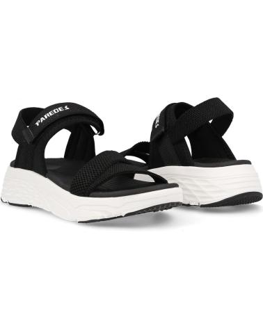 Women's-sports-sandals-PAREDES-SANDALIAS-CASUAL-MUJER-ARUCAS-NEGRO-BLANCO