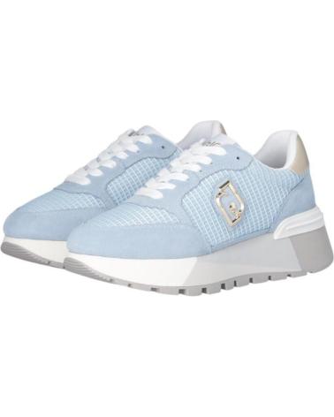 Esportes  de Mulher LIU JO AMAZING 25 - SNEAKER COW BA5049PX027 AZUL