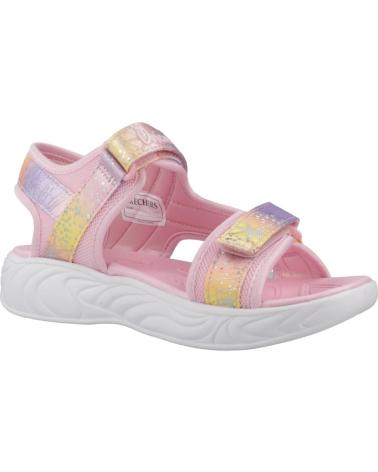 SANDALES SKECHERS FILLE LICORNE ROSES IRISÉES LPMT