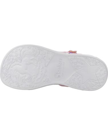 SANDALES SKECHERS FILLE LICORNE ROSES IRISÉES LPMT