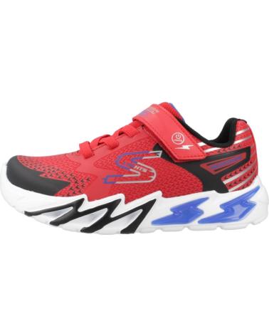 Sneaker für Junge SKECHERS ZAPATILLAS NINO MODELO S LIGHTS FLEX-GLOW BOLT COLOR ROJO RD RDBK