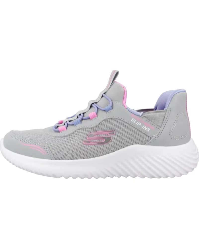SKECHERS SNEAKER BOUNDER SIMPLE CUTE GRAU MÄDCHEN GRY