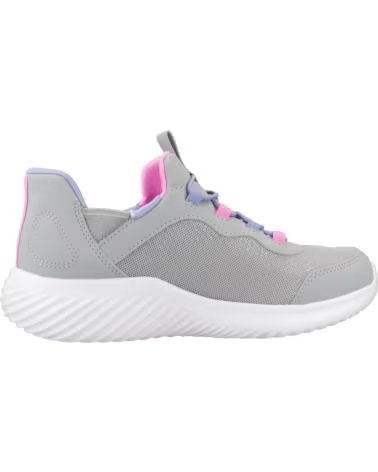 SKECHERS SNEAKER BOUNDER SIMPLE CUTE GRAU MÄDCHEN GRY