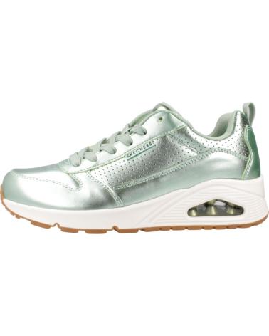 Sneaker für Damen SKECHERS ZAPATILLAS MUJER MODELO UNO - METALLIXS COLOR VERDE SAGE