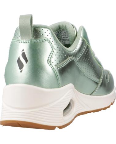Sneaker für Damen SKECHERS ZAPATILLAS MUJER MODELO UNO - METALLIXS COLOR VERDE SAGE
