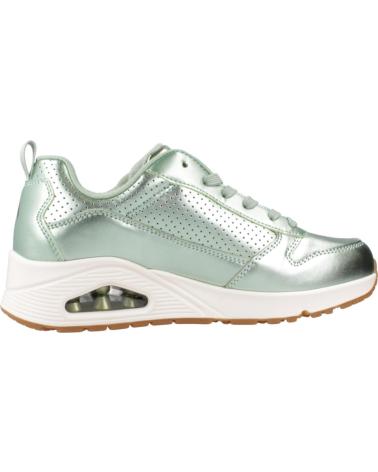 Sneaker für Damen SKECHERS ZAPATILLAS MUJER MODELO UNO - METALLIXS COLOR VERDE SAGE