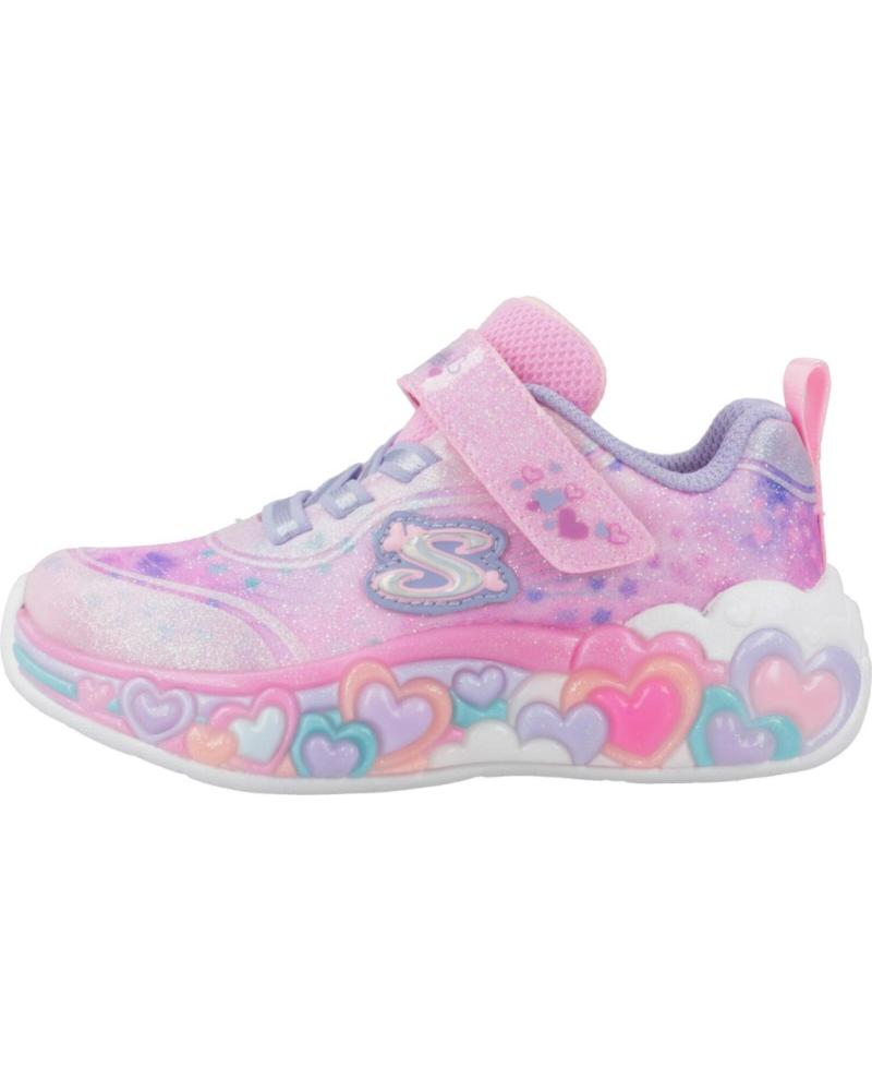 Sneaker für Mädchen SKECHERS ZAPATILLAS NINA MODELO ETERNAL HEART LIGHTS COLOR ROSA LPMT
