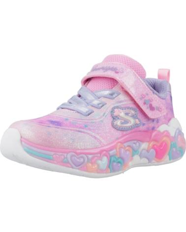 Sneaker für Mädchen SKECHERS ZAPATILLAS NINA MODELO ETERNAL HEART LIGHTS COLOR ROSA LPMT