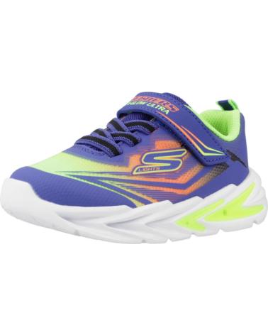 Sportif-De-Niño-SKECHERS-ZAPATILLAS-NINO-MODELO-FLEX-GLOW-ULTRA-COLOR-AZUL-BLMT