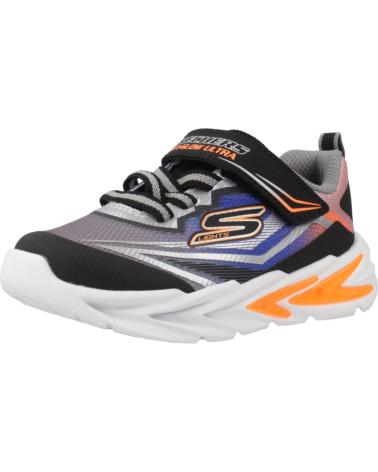 Sportif-De-Niño-SKECHERS-ZAPATILLAS-NINO-MODELO-FLEX-GLOW-ULTRA-COLOR-NEGRO-BKSL
