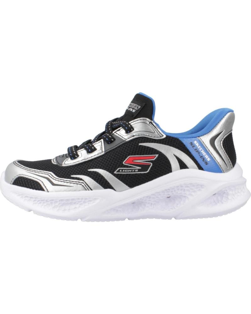 Sportif-De-Niño-SKECHERS-ZAPATILLAS-NINO-MODELO-METEOR-LIGHTS-COLOR-NEGRO-SLBK